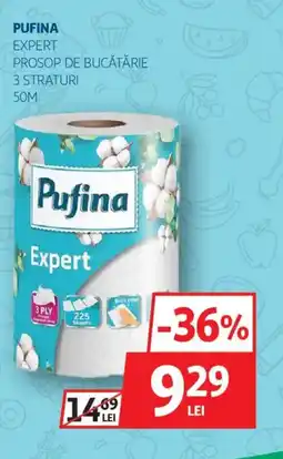 Auchan Pufina Expert prosop de bucătărie 3 straturi Ofertă
