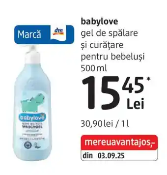 Babylove gel de spălare şi curăţare pentru bebeluşi