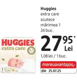 DM Huggies extra care scutece Ofertă