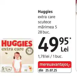 DM Huggies extra care scutece Ofertă