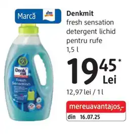 DM Denkmit fresh sensation detergent lichid pentru rufe Ofertă