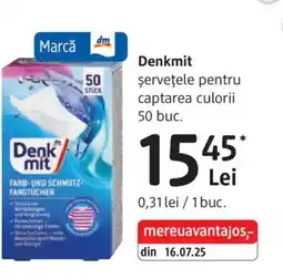 DM Denkmit şerveţele pentru captarea culorii Ofertă