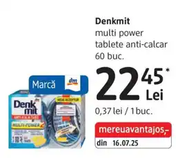 DM Denkmit multi power tablete anti-calcar Ofertă
