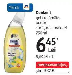 DM Denkmit gel cu lămâie pentru curățarea toaletei Ofertă