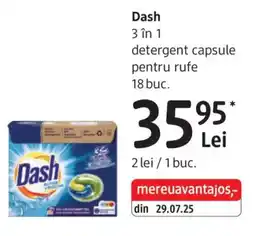 DM Dash detergent capsule pentru rufe Ofertă