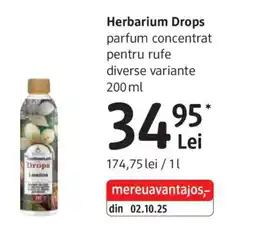 DM Herbarium Drops parfum concentrat pentru rufe Ofertă