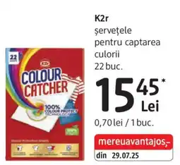 DM K2r şerveţele pentru captarea culorii Ofertă
