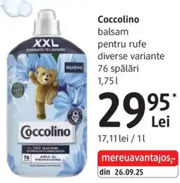 DM Coccolino balsam pentru rufe Ofertă
