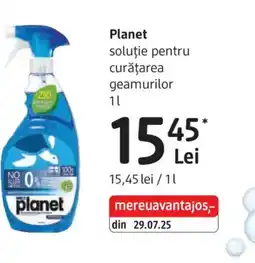 DM Planet soluţie pentru curăţarea geamurilor Ofertă