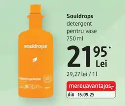 DM Souldrops detergent pentru vase Ofertă