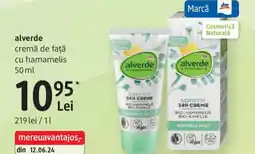 DM Alverde cremă de faţă cu hamamelis Ofertă