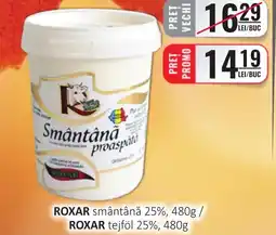 CBA ROXAR smântână 25% Ofertă