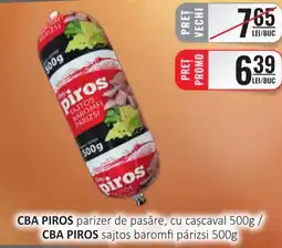 CBA CBA PIROS parizer de pasăre, cu caşcaval Ofertă