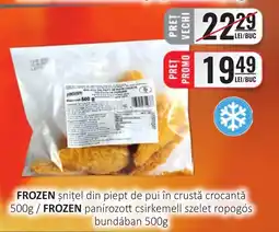 CBA FROZEN şniţel din piept de pui în crustă crocantă Ofertă