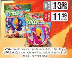 CBA VIVA cereale cu cacao şi vitamine, bile, fulgi Ofertă