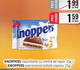 CBA KNOPPERS napolitane cu cremă de lapte Ofertă