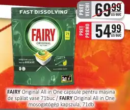 CBA FAIRY Original All in One capsule pentru mașina de spălat vase Ofertă