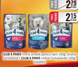 CBA CLUB 4 PAWS hrană umedă pentru câini Ofertă