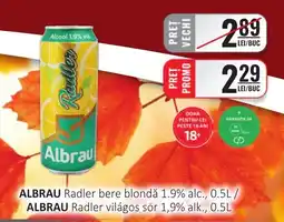 CBA ALBRAU Radler bere blondă 1.9% alc. Ofertă