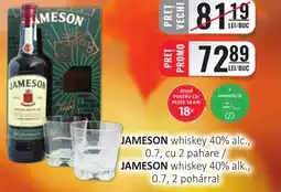 CBA JAMESON whiskey 40% alk. Ofertă