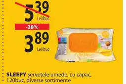 CBA SLEEPY şerveţele umede, cu capac Ofertă