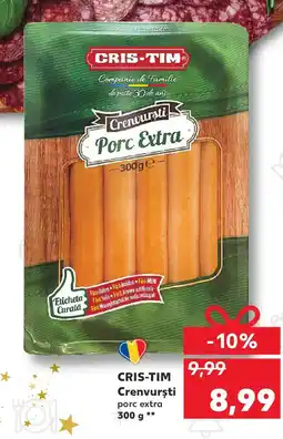 Kaufland CRIS-TIM Crenvursti porc extra Ofertă