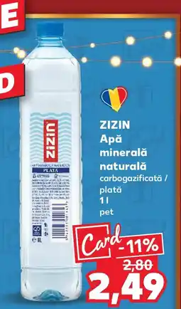 Kaufland ZIZIN Apă minerală naturală Ofertă