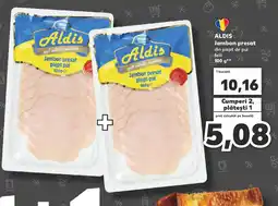 Kaufland ALDIS Jambon presat din piept de pui felii Ofertă