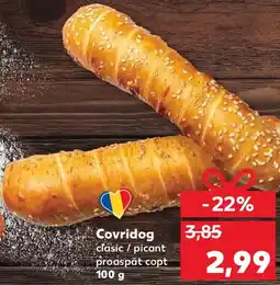 Kaufland Covridog clasic / picant proaspăt copt Ofertă