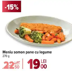 Carrefour Meniu somon pane cu legume Ofertă