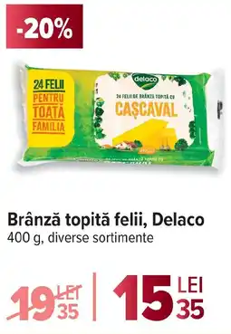 Carrefour Brânză topită felii, Delaco Ofertă