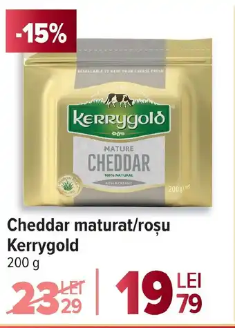 Carrefour Cheddar maturat/roşu Kerrygold Ofertă