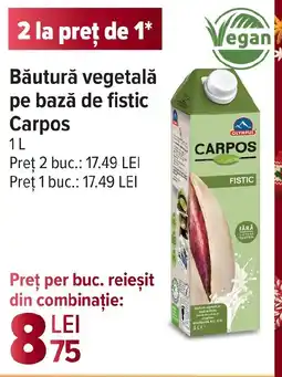 Carrefour Băutură vegetală pe bază de fistic Carpos Ofertă