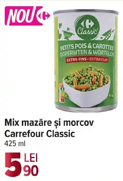 Carrefour Mix mazăre şi morcov Carrefour Classic Ofertă