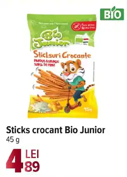 Carrefour Sticks crocant Bio Junior Ofertă