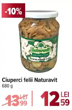 Carrefour Ciuperci felii Naturavit Ofertă