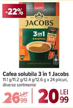 Carrefour Cafea solubila 3 în 1 Jacobs Ofertă