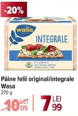Carrefour Pâine felii original/integrale Wasa Ofertă