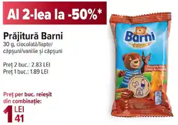 Carrefour Prăjitură Barni Ofertă