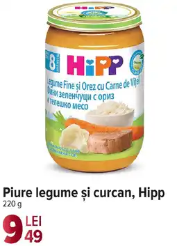 Carrefour Piure legume şi curcan, Hipp Ofertă