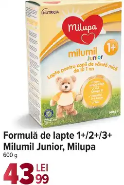 Carrefour Formulă de lapte 1+/2+/3+ Milumil Junior, Milupa Ofertă