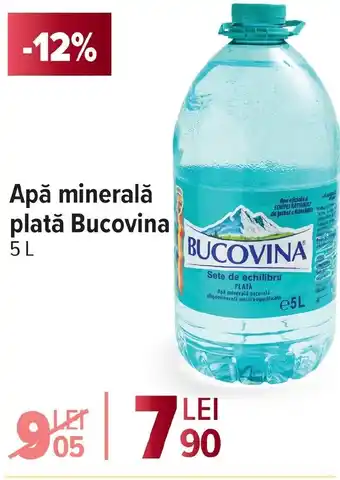 Apă minerală plată Bucovina