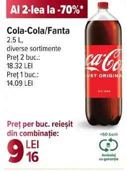 Carrefour Cola-Cola/Fanta Ofertă