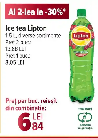 Carrefour Ice tea Lipton Ofertă