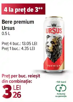Carrefour Bere premium Ursus Ofertă