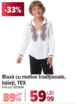 Carrefour Bluză cu motive tradiţionale, băieţi, TEX Ofertă