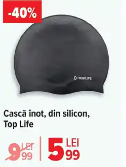Carrefour Cască înot, din silicon, Top Life Ofertă