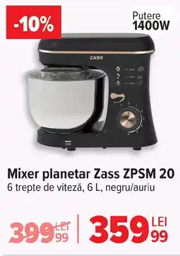 Carrefour Mixer planetar Zass ZPSM 20 Ofertă