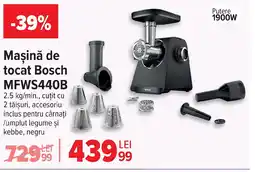 Carrefour Maşină de tocat Bosch MFWS440B Ofertă