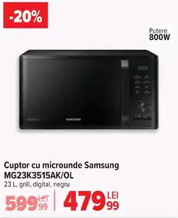 Carrefour Cuptor cu microunde Samsung MG23K3515AK/OL Ofertă